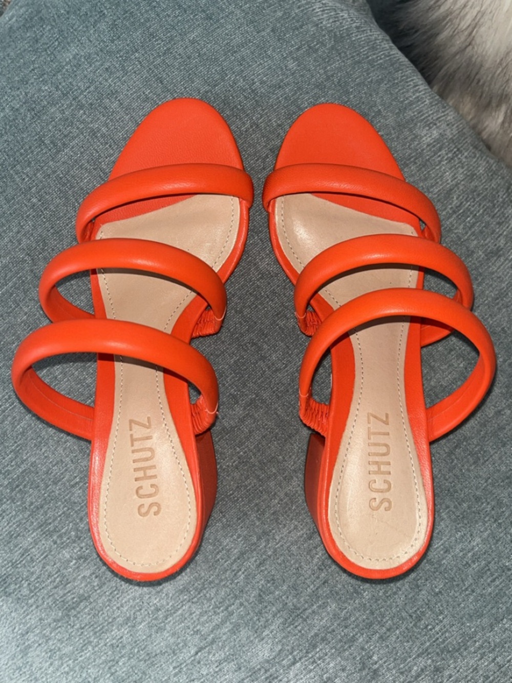Schutz Sandal block Heels